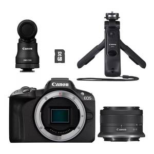 Kit Creator Negro 5811C035 para Cámara Digital sin Espejo EOS R50 de 24.2MP APS-C 24-105mm F/4 IS USM 15-35mm F/2.8L IS USM 70-200mm - Product Image 1