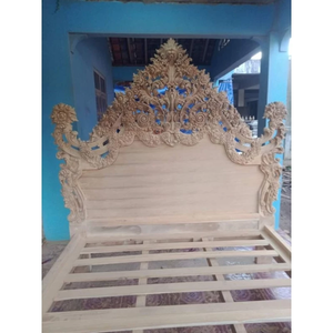 ชุดห้องนอนไม้มะฮอกกานีแท้สุดหรู รุ่น Caldera โครงเตียงควีนไซส์แกะสลักด้วยมือ สไตล์โมเดิร์นยุคกลาง ทนทาน สวยงาม เหมาะสำหรับวิลล่า - Product Image 3