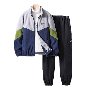 <b>Mens</b> Jogging Suit Track Suit Sweat Suits Custom Logo High Quality Casual Sports Sweat Pants and <b>Pullover</b> 2 Piece Set Tracksuits - Product Image 1