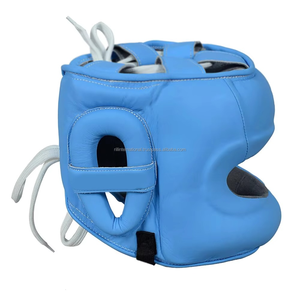 Protège-tête en cuir véritable de haute qualité, best-seller, pour enfants et adultes, entraînement MMA, kickboxing, Muay Thai, karaté, taekwondo, boxe - Product Image 3