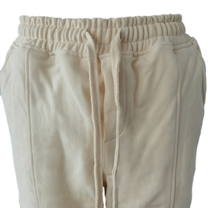 Low MOQ Lightweight 100% Cotton Canvas Men's Sweat Pant Custom Tracksuits - Product Image 6