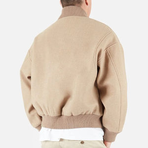 Blouson Bomber de Baseball Style Vintage Personnalisé avec Logo pour Hommes, Uniforme Scolaire et Universitaire, Brodé, en Toile Respirante - Product Image 4