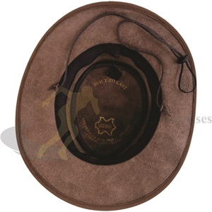 Sombrero vaquero de cuero estilo occidental, con pellizco frontal, a granel, diseño de logotipo completamente personalizado, gran oferta - Product Image 3