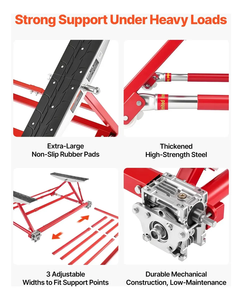Elevador de Coches Portátil de 2T, Plataforma de Trabajo Doble, Elevador de Tijera para Automóviles, Tres Tamaños Ajustables, Carga para Talleres Automotrices y Centros de Reparación - Product Image 4