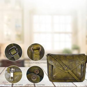 Elegantes bolsos de mano para mujer, bolsos de mano de cuero genuino OEM, monederos cruzados de diseñador disponibles a precios al por mayor inmejorables - Product Image 6