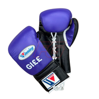 Guantes de Boxeo de Piel de Vacuno para Adultos, Premium, Ligeros, Elásticos, de Secado Rápido, Transpirables, Antideslizantes, con Cordones, Personalizables