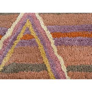 Alfombra Geométrica Acar de Lana y Viscosa Hecha a Mano en Rojo y Naranja para Decoración de Sala de Estar y Dormitorio -Taq-7203(Md) - Product Image 3