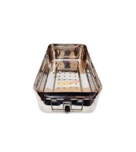 Caja de Almacenamiento para Instrumentos Quirúrgicos de 8×16×4 Pulgadas - Contenedor de Esterilización de Acero Inoxidable de Primera Calidad para Uso Hospitalario y Clínico - Product Image 5