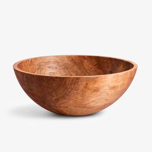Bol en bois d'acacia à bord sculpté avec finition texturée pour servir des salades de fruits ou comme pièce d'accent élégante pour la décoration intérieure - Product Image 5