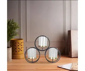 Bougeoir design moderne de luxe en métal fait à la main pour la décoration intérieure Style INS unique personnalisé pour les mariages Noël - Product Image 2