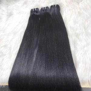 Vente en gros d'extensions de cheveux Remy de haute qualité, brillants, soyeux, lisses, sans perte d'os, droits, HD, double trame plus foncée - Product Image 4