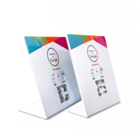 Expositor de Tarjetas de Visita de PVC con Logotipo Personalizado OEM, RFID, NFC, para Pagos, Membresías, Reseñas de Google, Uso en Hoteles y Restaurantes, Resistente al Agua