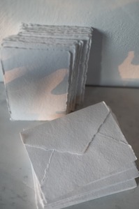 PAPIER DE COTON COL papier fait main papeterie carte cadeau invitation - Product Image 4