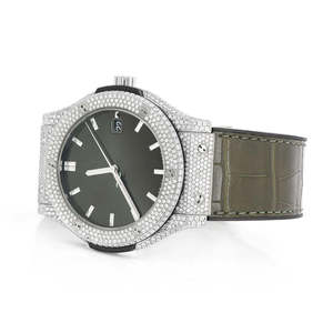 Moissanite Luxury <b>Men's</b> Wrist <b>Watch</b> Iced Diamond Hip Hop Bling VVS <b>Waterproof</b> Quartz Wholesale Factory Custom Logo Direct - Product Image 2