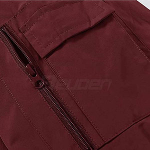 Blouson Bomber Homme Personnalisé 2024 en Satin/Polyester, Chauffant, Coupe-Vent, Respirant, Col Montant, Grande Taille, Style Urbain - Product Image 6