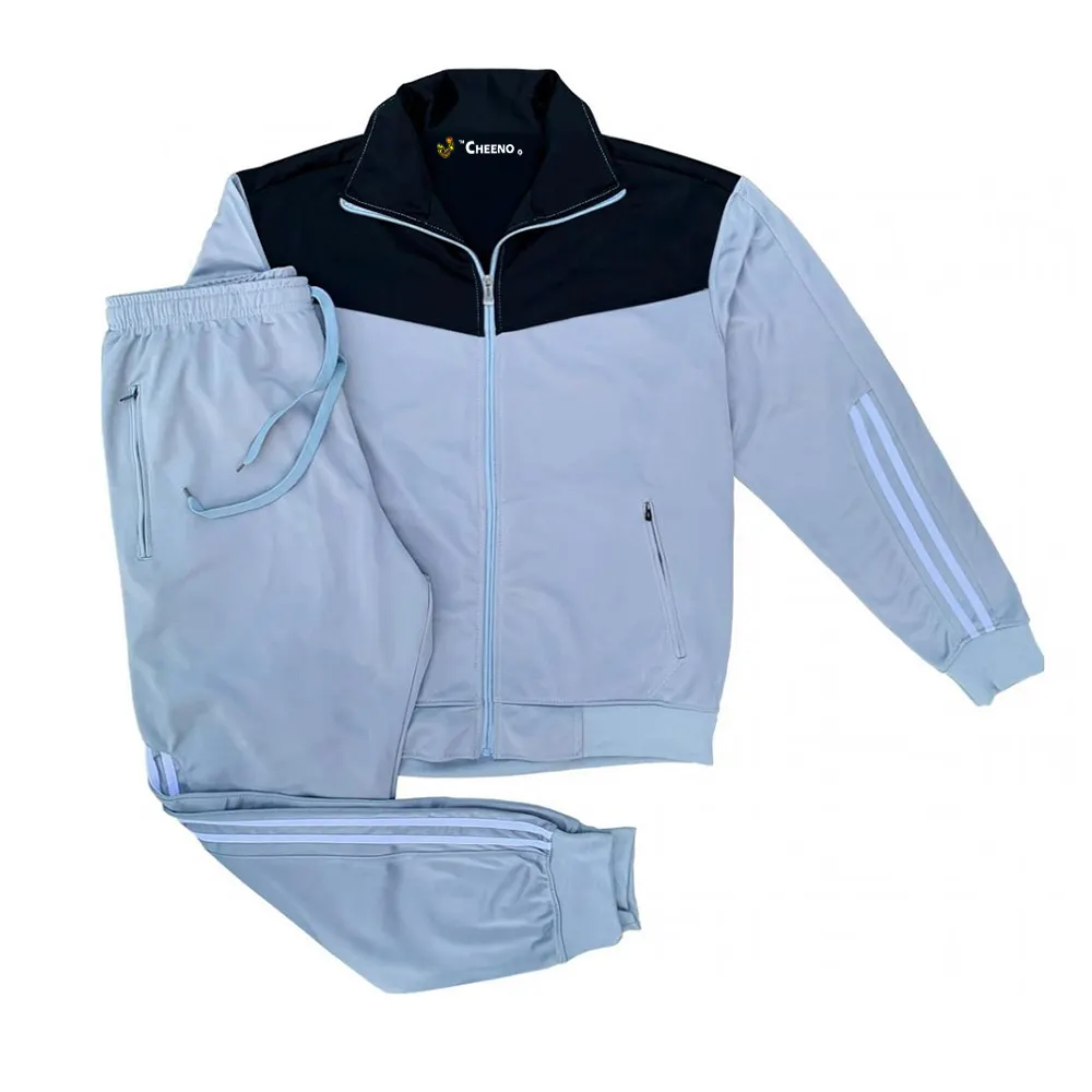 Custom Running Wear Men Blank Jogging Suits Set 2 Piece Jogging Tracksuit with Logo Jacket Set
