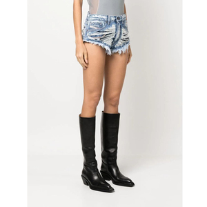 Shorts de Mezclilla de Algodón de Alta Calidad para Mujer, Talla Grande, Shorts de Moda para Mujer, Pantalones Cortos de Trabajo, Shorts de Mezclilla Holgados OEM - Product Image 2