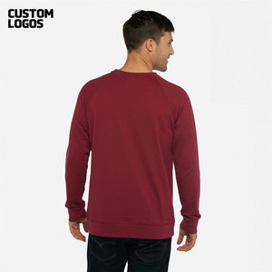 Sweat Raglan Léger Homme Bordeaux Taille 2XL - Product Image 2