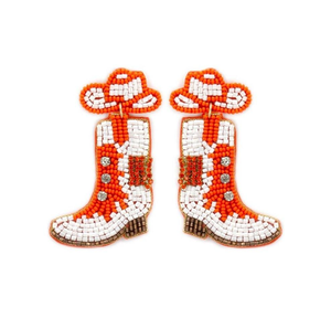 Pendientes de gota de cuentas de semillas de colores, pendientes de gota de cuentas de semillas hechos a mano de Navidad, Wearw ligero para festivales - Product Image 2