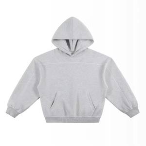 Vêtements de rue personnalisés unisexe en coton éponge épais Boxy Distressed sweat à capuche zippé pour hommes à vendre - Product Image 5