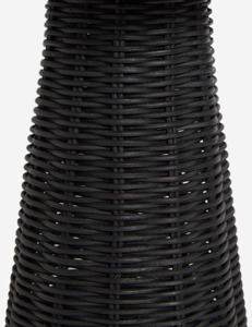 New Arrival Sustainable Handwoven Rattan Table Lamp <b>Black</b> Finish Handmade Lighting For Wholesale Interior Decoration Projects - Product Image 4