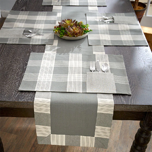 100% Organic Cotton Gots Certificate Modern Simple <b>Long</b> <b>Table</b> Decoration Hanging Style Digital Printed Custom Size <b>Table</b> <b>Runners</b> - Product Image 6