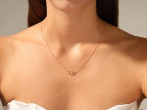 Collar clásico hecho a mano, joyería de plata 925 sólida para mujer, collar de estilo bohemio de topacio blanco de Plata de Ley 925 - Product Image 6