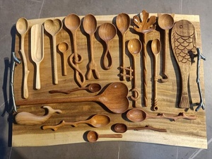 Cuchara de madera para revolver, diseño de madera natural, hecha para la preparación y el servicio diario de comidas, procedente de Vietnam. - Product Image 4