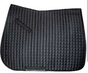 Vente chaude Premium noir anglais tapis de selle confortable coton/Polyester rembourrage en mousse souple accessoire d'équitation Durable - Product Image 1