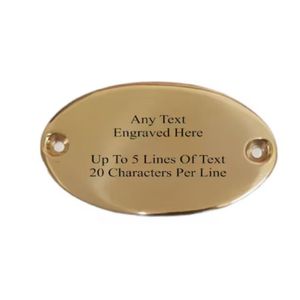 Plaque d'identification en laiton en acier inoxydable pour porte de maison Décoration intérieure de restaurant Plaque nominative en laiton et plaque signalétique - Product Image 2