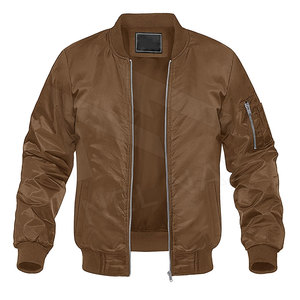 Couleur unie Bomber Veste Hommes Casual Slim Fit Baseball Hommes Vestes Nouveau Automne Mode Haute Qualité Bomber Hommes Vestes - Product Image 1