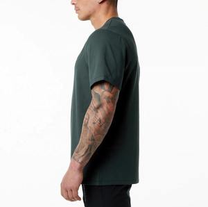 T-shirts pour hommes 100% coton de haute qualité T-shirt lourd personnalisé impression tissu tricoté numérique - Product Image 6