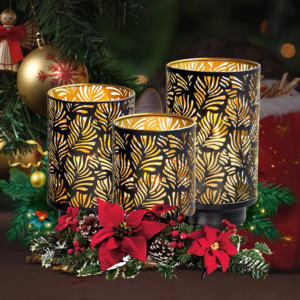 Porte-bougie votif en fer de style marocain fait à la main de haute qualité pour la décoration de la maison de luxe, pour Noël, mariage - Product Image 5