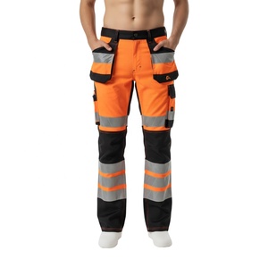 กางเกงทำงานคุณภาพสูง น้ำหนักเบา สั่งตัดได้ตามต้องการ ขายส่ง ชุดทำงานแบบมองเห็นได้ชัดเจน พร้อมกระเป๋าบุสะท้อนแสง กางเกงกันน้ำ - Product Image 1