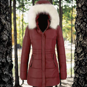 Veste matelassée d'hiver pour femmes, fabrication directe d'usine, vente chaude, longue, grande taille, avec fermeture éclair, vestes matelassées - Product Image 4