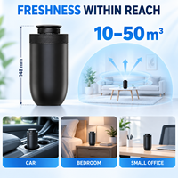 Diffuseur de parfum pour voiture Type-C 5V avec une capacité de 20 ml, une couverture de 10 à 50 m3 et trois niveaux d'intensité de parfum réglables pour les petites pièces