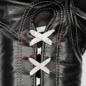 ถุงมือชกมวยหนังวัวแท้ ดีไซน์เฉพาะตัว สีดำ ปี 2025  คุณสมบัติ ดูดซับแรงกระแทก น้ำหนักเบา สำหรับ - Product Image 5