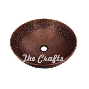 Lavabo de Cobre Hecho a Mano, Lavabo Redondo con Lavabo de Primera Calidad para Accesorios de Baño - Product Image 1