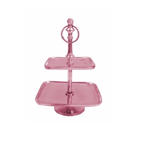 Vente chaude Personnalisé Gâteau Stand Royal Look Qualité Supérieure Conception En Relief En Métal Gâteau Plateau Stand - Product Image 3