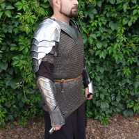 Par de hombreras, gorgetas, brazaletes y protecciones para piernas de Thranduil de Fantasía, de acero pulido lavable, personalizadas para TV/Película