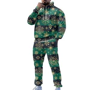 Vêtements décontractés survêtements pour hommes impression personnalisée fermeture à cordon de serrage survêtement col à capuche pour hommes - Product Image 5