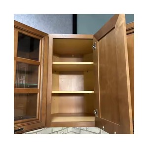 Enbl Indonesia High Quality Solid Wood Modular Cupboard Classic Style Kitchen Cabinets Lacquer Acrylic <b>Door</b> Panel Faucet Drawer - Product Image 6