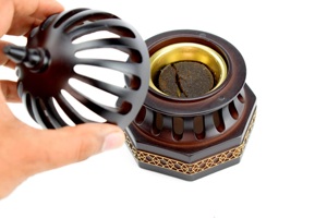 Quemador de Incienso de Resina y Madera Hecho a Mano al por Mayor para Ramadán y Eid a Precio Económico - Product Image 3