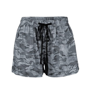 Short respirant décontracté pour femmes 100% coton couleurs personnalisées fermeture à cordon taille moyenne bonne qualité quantité minimale de commande bas - Product Image 1