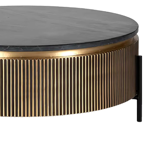 Mesa de centro redonda de diseñador más vendida de 2024, muebles de sala de estar de Metal de calidad de estilo moderno, precio al por mayor - Product Image 1