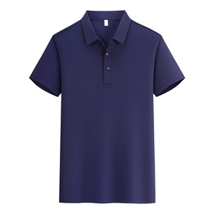 Camiseta estampada de manga corta de alta calidad, transpirable de secado rápido con medio botón, tela de punto informal para hombre, camiseta de talla grande - Product Image 3