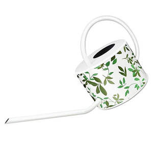 Arrosoir en métal galvanisé à motifs floraux décoratifs de jardin, écologique, durable, facile à verser de l'eau - Product Image 1