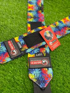 สายรัดข้อมือยกน้ำหนักแบบนีโอพรีน ปรับได้ น้ำหนักเบา กันลื่น สำหรับการออกกำลังกายแบบพาวเวอร์ ดีดลิฟท์ พื้นผิวบุนวม ยืดหยุ่น - Product Image 3