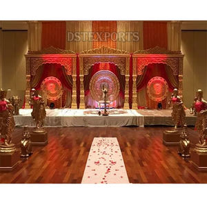 Bollywood Jodha Akber Escenario DE BODA Configuración Asiático Sri Lanka Escenarios DE BODA Decoración Tradicional India Rajwada Escenario de boda, - Product Image 1