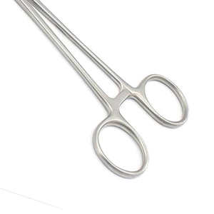 Pinces à éponges Foerster 8 pouces, mâchoires courbées dentelées, acier, manuel, premium par SurgiRight - Product Image 4